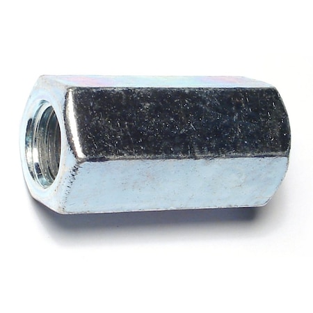 Midwest Fastener Coupling Nut, M16-2.00, Steel, Zinc Plated, 48 mm Lg, 3 PK 78528